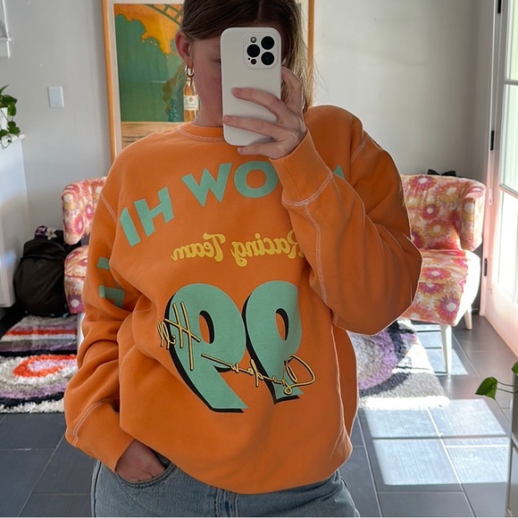 SHADOW HILL ORANGE CREWNECK - Picture 1 of 3